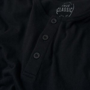 Lot de 3 henleys manches longues – Noir