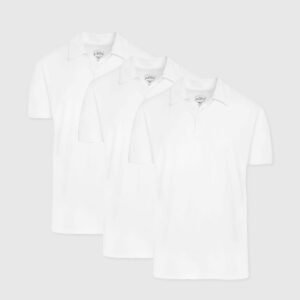 Lot de 3 polos Classiques – Blanc