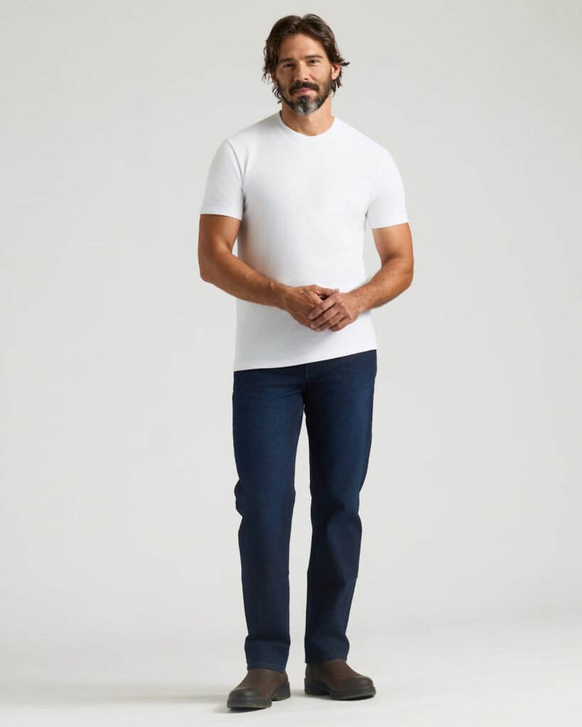 Lot de 3 T-shirts col rond épais – Blanc