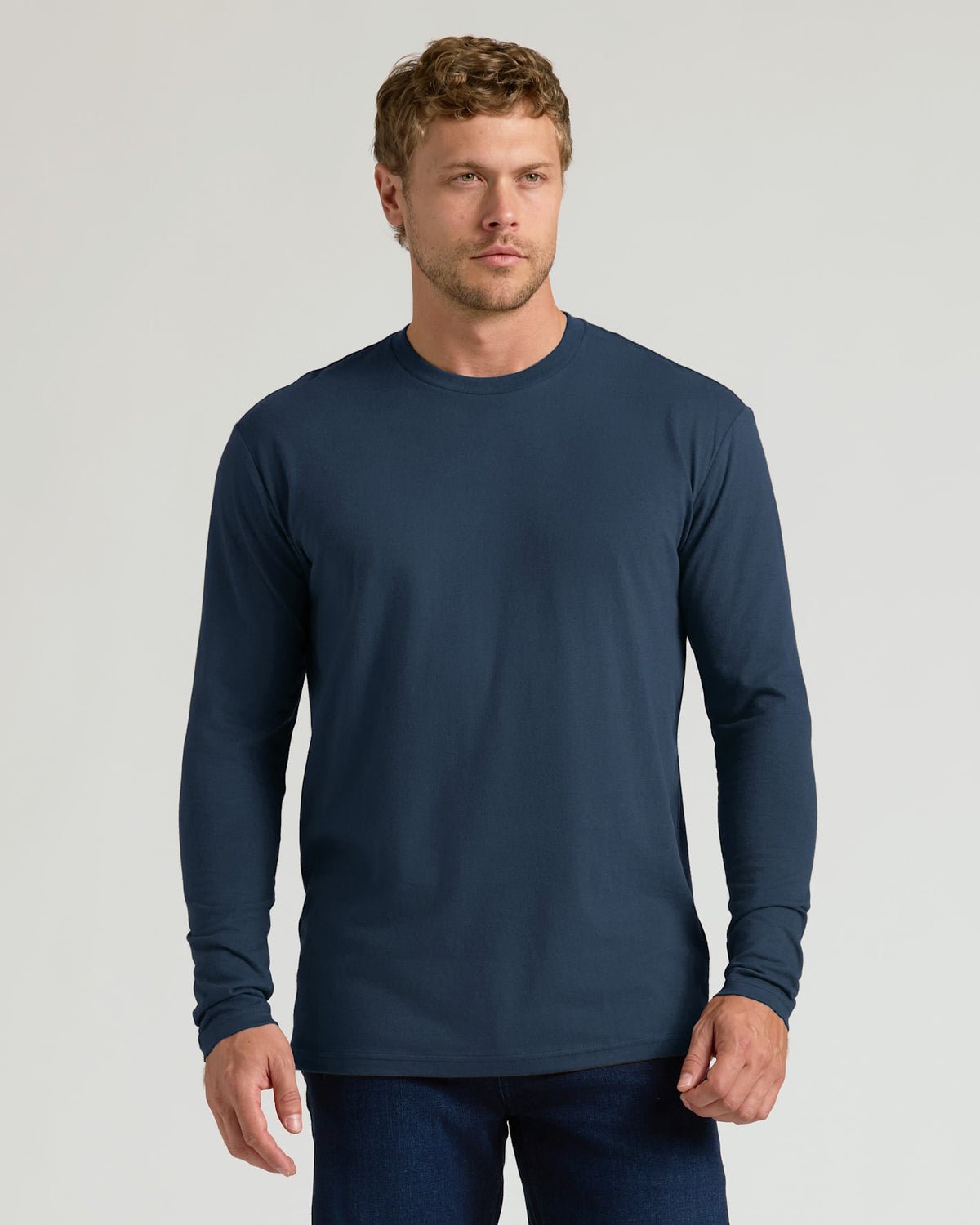 Lot de 3 T-shirts manches longues Classiques – Noir, Marine, Vert militaire
