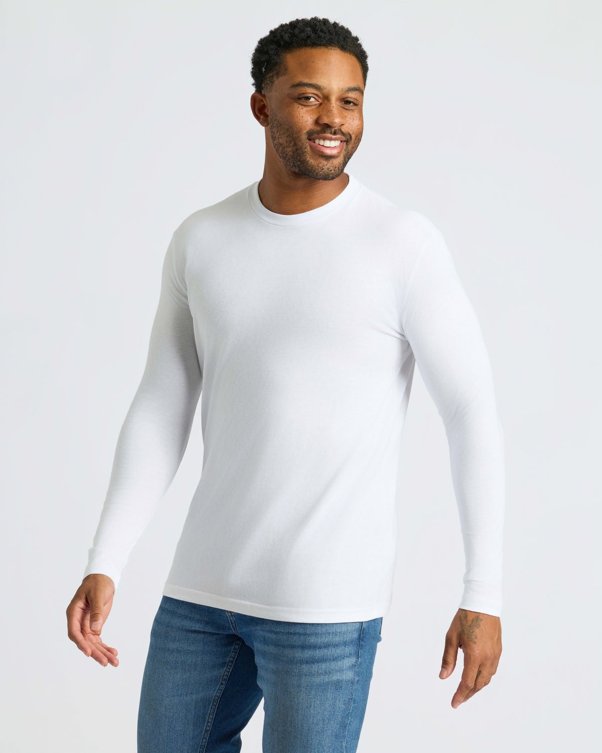 Lot de 3 T-shirts manches longues Classiques – Blanc