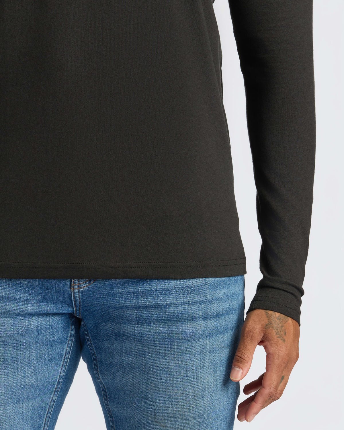 Lot de 3 henleys manches longues – Noir